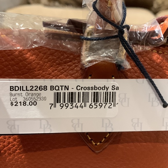 NWT Dooney and Bourke burnt orange pebbles leather set - Picture 3 of 5